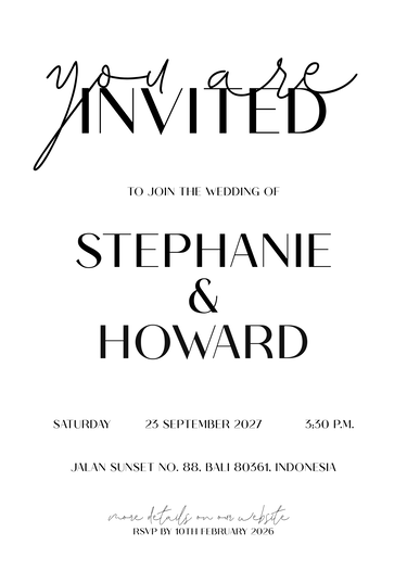 invitation design preview