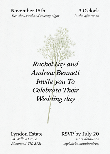 invitation design preview