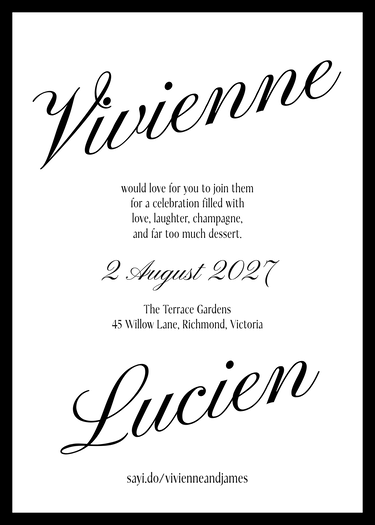 invitation design preview