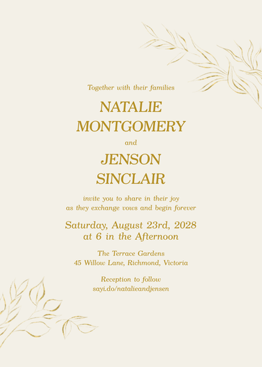invitation design preview