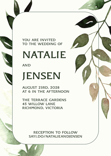 invitation design preview