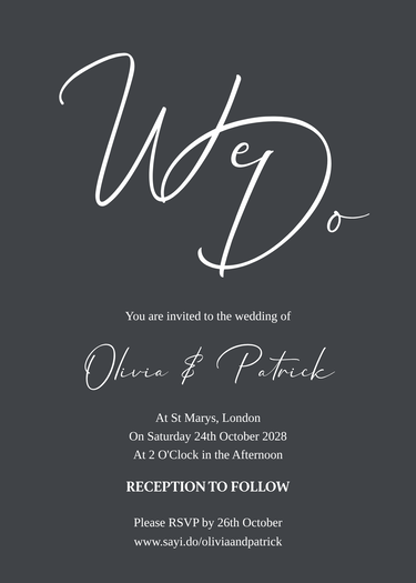 invitation design preview