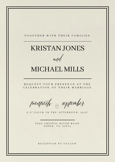 invitation design preview