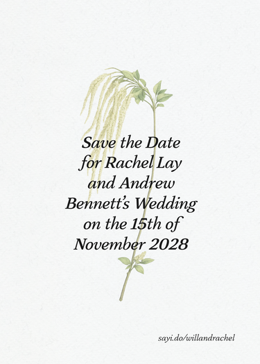 savethedate design preview