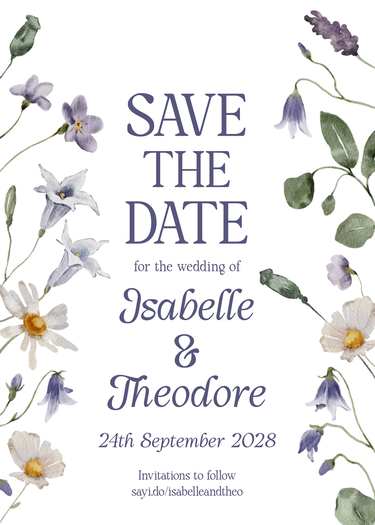 savethedate design preview