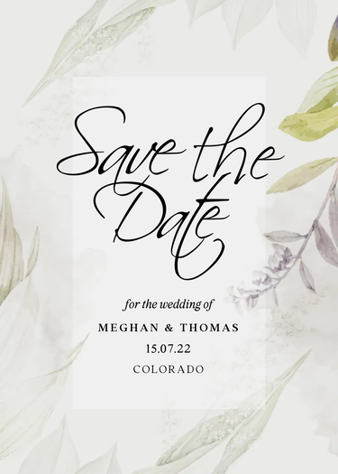 savethedate design preview