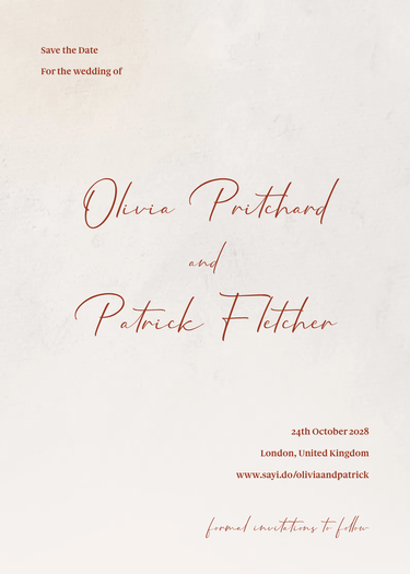 savethedate design preview