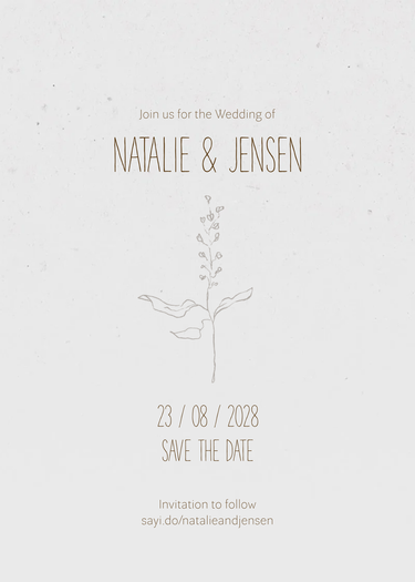 savethedate design preview