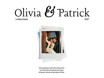 Snapshot Stack wedding website design template