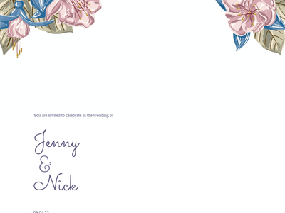 Broughton wedding website design template