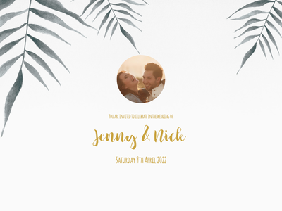 Prestige Foliage wedding website design template