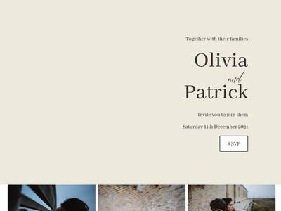 Precious Neutrals wedding website design template