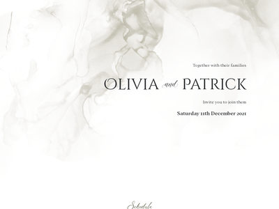 Olive Marble wedding website design template