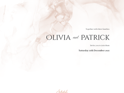 Terracotta Marble wedding website design template