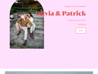 Pastel Dream wedding website design template
